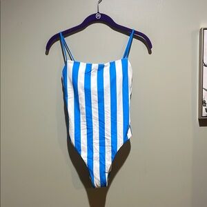 🌸3 for $10 Shade and Shore Blue and White Striped Swimsuit